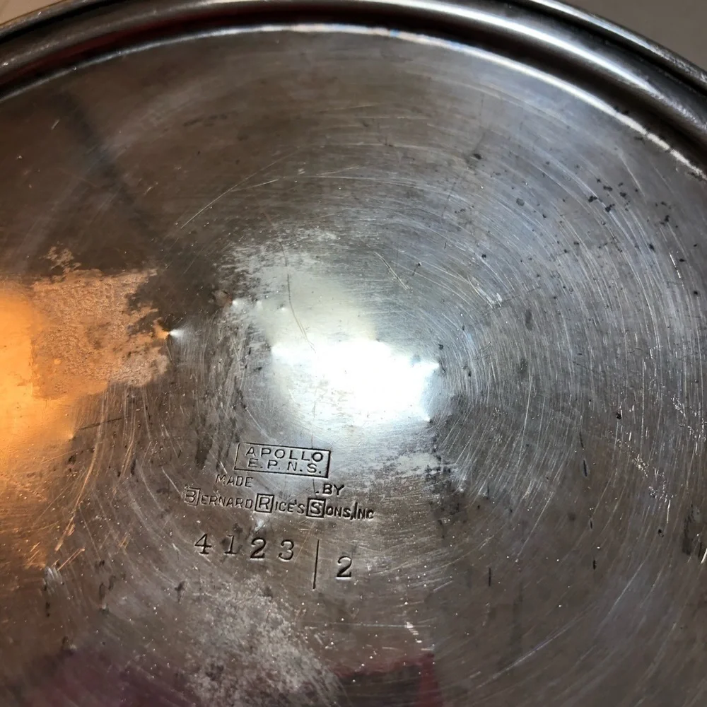 Vintage Bernard Rice Son’s #4123/2 Apollo EPNS